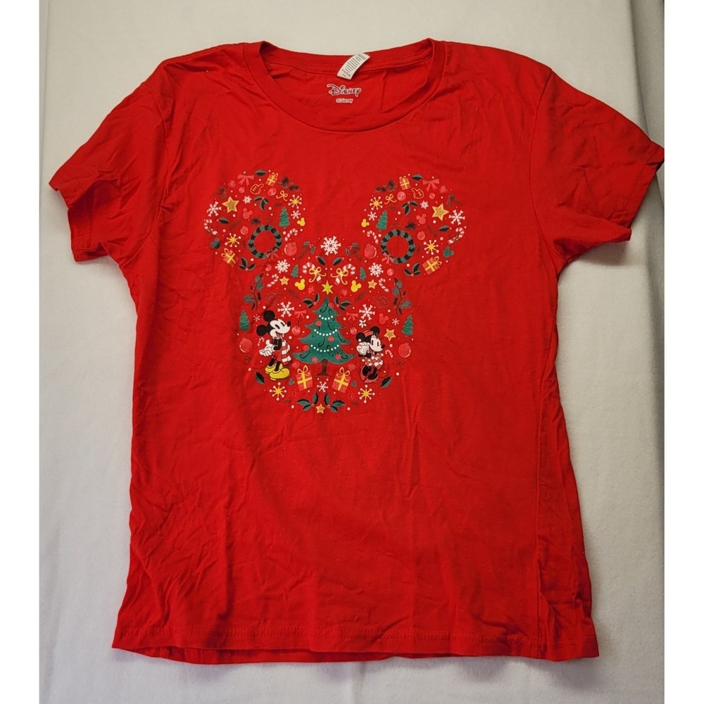 Women's Mickey &‎ Friends Christmas T-ShirtSz L